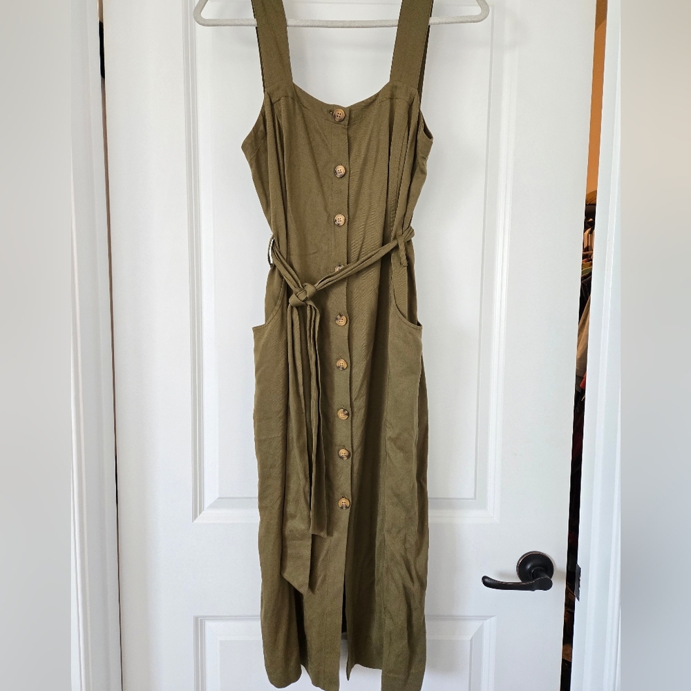 Olive Green Dress